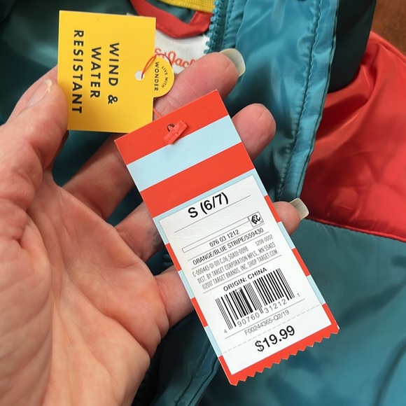 Brand new Cat & Jack Orange/blue stripe vest - Picture 8 of 13